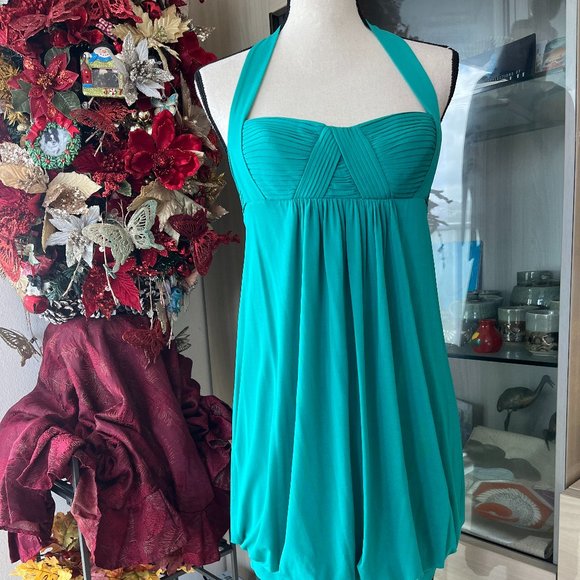 BCBG Halter Blouse in Seafoam Green - Picture 2 of 9